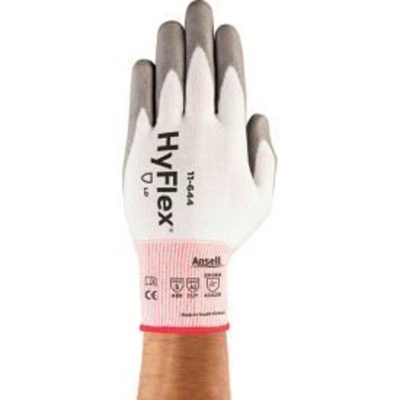 Ansell HyFlex® Cut Protection Gloves, Ansell 11-644, Gray PU Palm Coat, Size 10, 1 Pair - Pkg Qty 12 288187